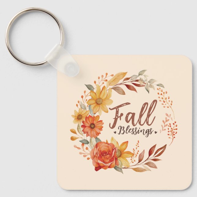 Chaveiro Bênçãos Florais (Frente)