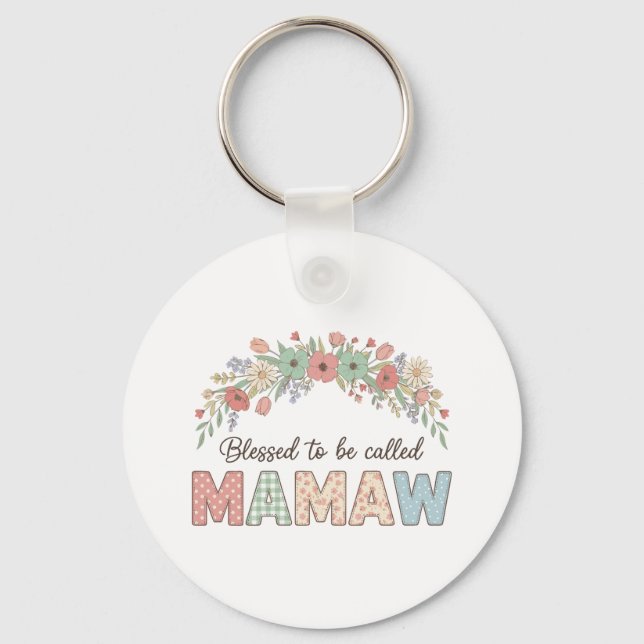 Chaveiro Bendita por ser chamada Mamaw (Frente)