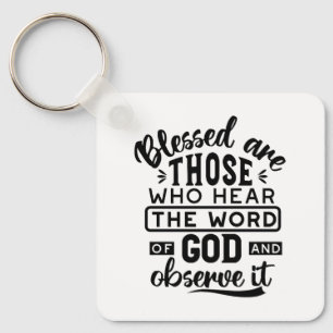 Chaveiro Benditos São Aqueles Que Ouvem a Palavra de Deus C