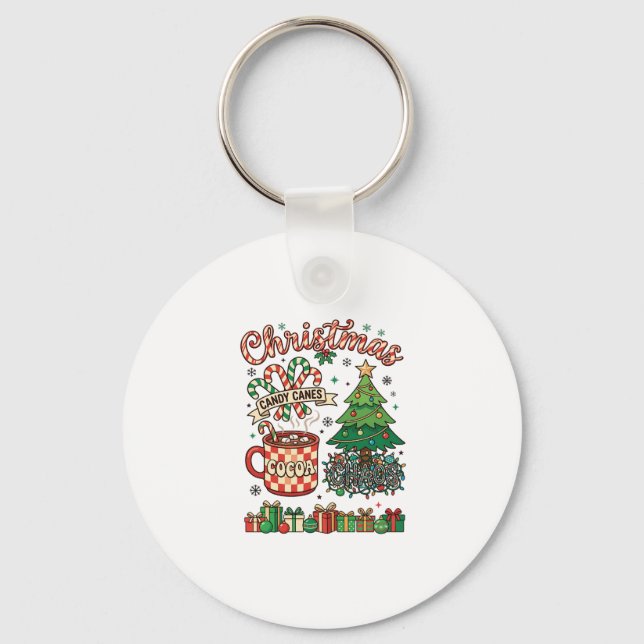 Chaveiro Bengalas de Natal Cacau Caos Árvore Caneca Present (Frente)