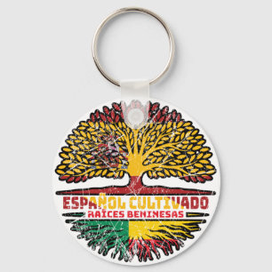 Chaveiro Benim Beninense Espanhol Espanha Raízes da Árvore