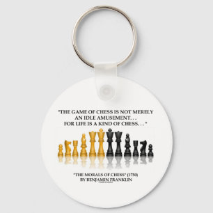 Chaveiro Benjamin Franklin Morais Da Vida De Xadrez É Xadre