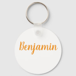Chaveiro Benjamin name Metal ring keychain