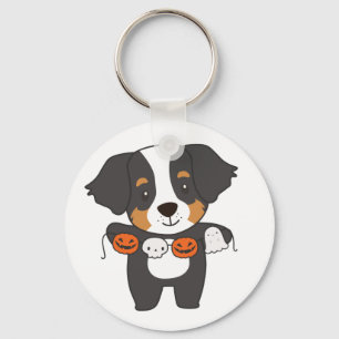 Chaveiro Bernese Mountain Dog Happy Halloween Dog Costume K