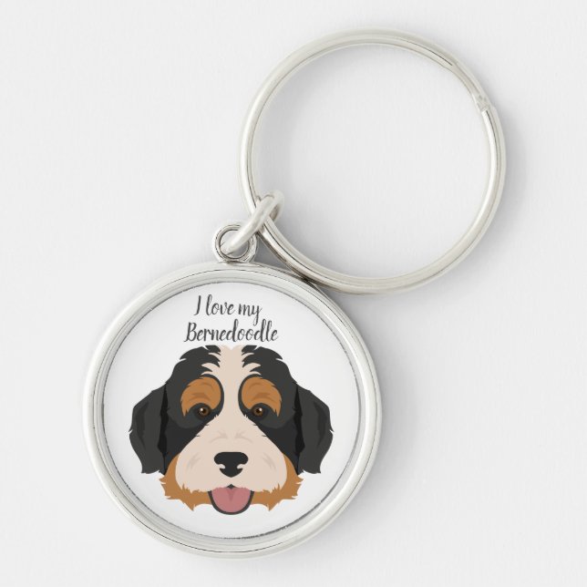 Chaveiro Bernese Mountain dog Poodle mix (Frente)