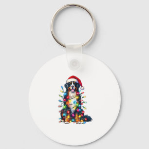 Chaveiro Bernese Mountain Dog x Luzes de Natal