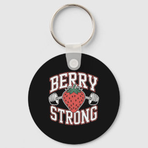 Chaveiro Berry Strong - Piada engraçada de treino de muscul