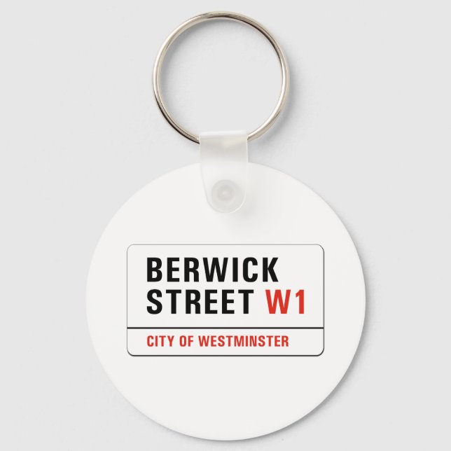 Chaveiro Berwick Street, London Street Sign (Frente)