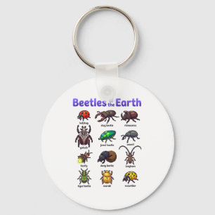 Chaveiro Besouros Da Terra Cute Kawaii Bugs Inseto Camiseta