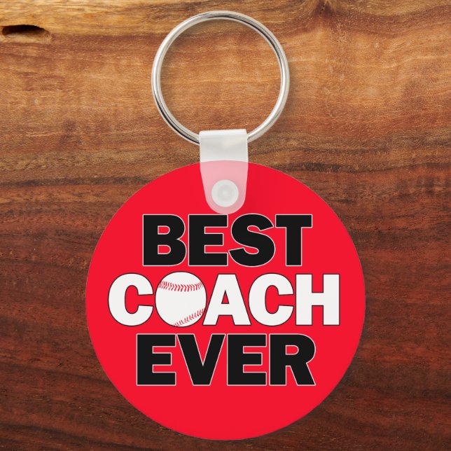 Chaveiro BEST COACH EVENTUALMENTE Cores Personalizadas da E (Frente)