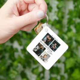 Chaveiro  Best Dad Ever 4 Photos Modern Fathers Day Gifts