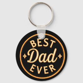 Chaveiro Best Dad Ever  – Bold, Proud & Stylish