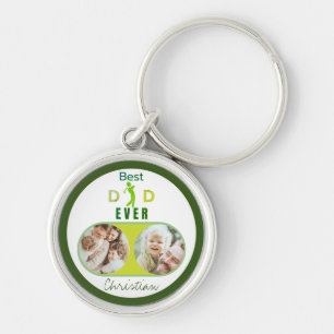Chaveiro Best Dad Ever Photo Happy Father's Day Keychain