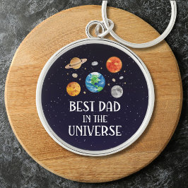 Chaveiro Best Dad in The Universe Funny Quote Fathers Day