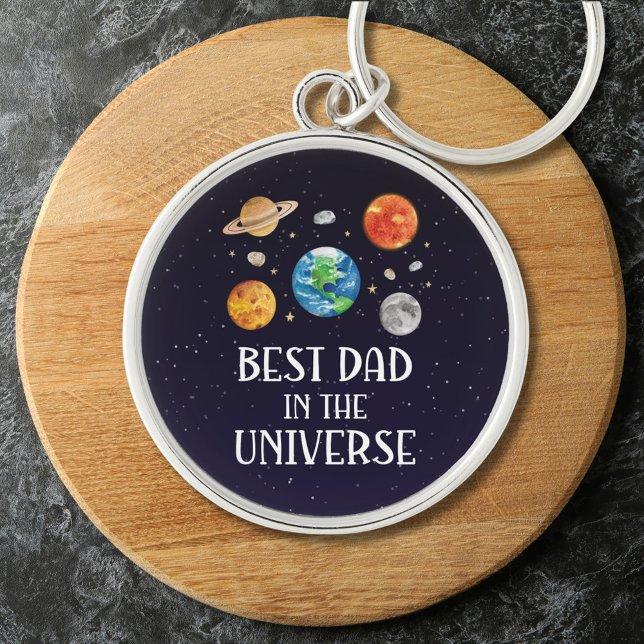 Chaveiro Best Dad in The Universe Funny Quote Fathers Day (Criador carregado)