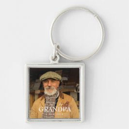 Chaveiro Best Ever Grandpa Since 20XX Simple Elegant Photo