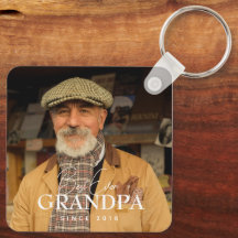 Best Ever Grandpa Since 20XX Simple Elegant Photo