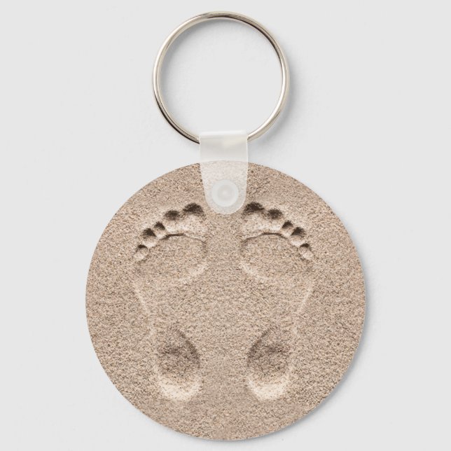 Chaveiro Best Footprints In The Sand Budget Keychains (Frente)