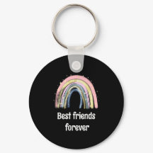 Best friends forever gold rainbow stars