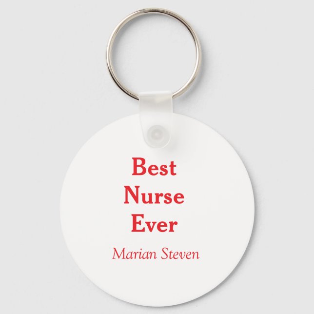 Chaveiro Best nurse ever medical professional paramedical d (Frente)