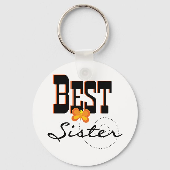 Chaveiro Best Sister T-shirts e presentes (Frente)