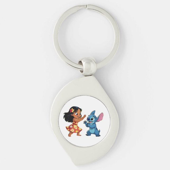 Chaveiro Beste Freunde fürs Leben – Lilo & Stitch (Frente)
