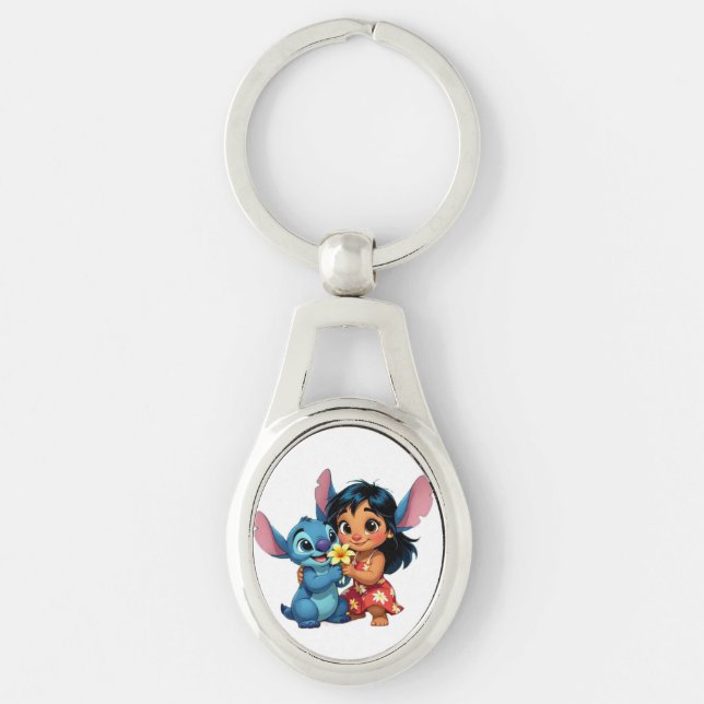 Chaveiro Beste Freunde fürs Leben – Lilo & Stitch (Frente)