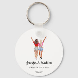 Chaveiro BFF Besties de Melhores Amigos Nome Personalizado 
