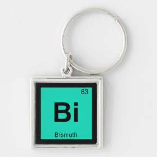 Chaveiro Bi - Química do Bismuto Símbolo da Tabela Periódic