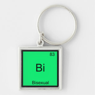 Chaveiro Bi - Símbolo de Elemento de Química Bissexual Fu