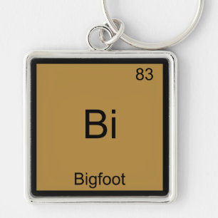Chaveiro Bi - Símbolo de Elemento de Química Engraçado B