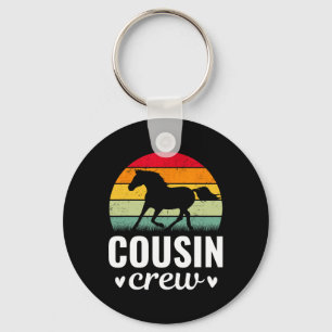 Chaveiro Bi Vintage da Equipe do Primo Cavalo Amante da Fam