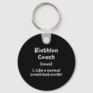 Chaveiro Biathlon Coach Definição Engraçado Biathlete Humor