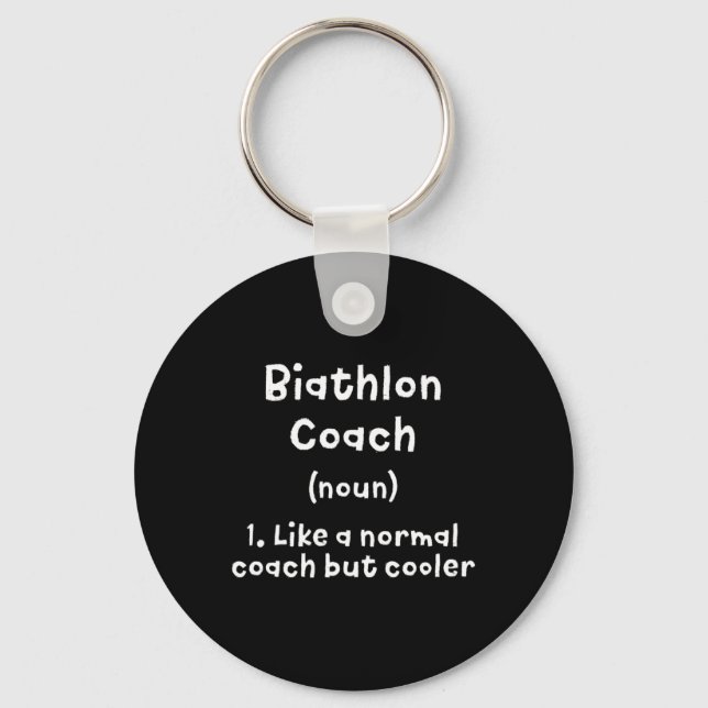 Chaveiro Biathlon Coach Definição Engraçado Biathlete Humor (Frente)