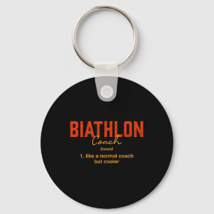 Chaveiro Biathlon Coach Definition Engraçado Biathlete Humo