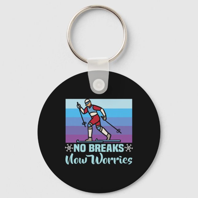 Chaveiro Biathlon No Breaks Sem Preocupações Cruzando Cais (Frente)