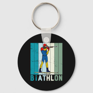 Chaveiro Biathlon Ski Skier Cross-country Ski Trail 6