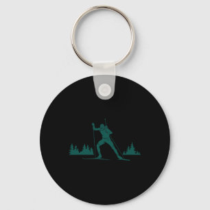 Chaveiro Biathlon Ski Skier Winter Sports Cross-country Ski