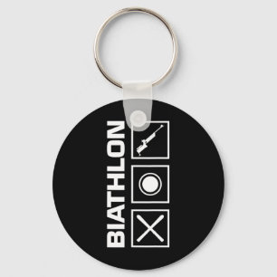 Chaveiro Biathlon Ski Skier Winter Sports Cross-country Ski