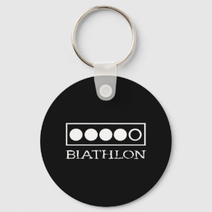 Chaveiro Biathlon Target Shoting Sport Biathlete Skiing Co