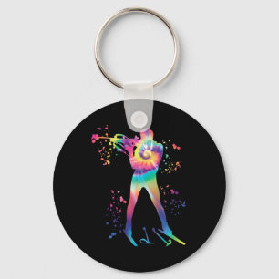 Chaveiro Biatleta Nórdico de Esqui