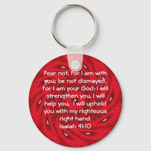 Chaveiro Bible Verses Inspirational Quote Isaiah 41:10