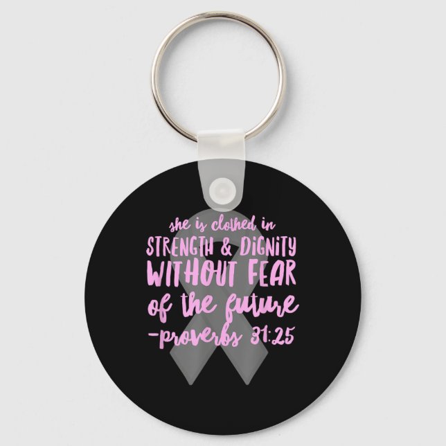 Chaveiro Bíblia Cristã Verso de Cancer _ Scriptu Proverbs 3 (Frente)
