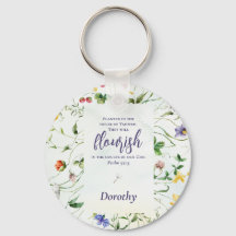 Bíblia de flor selvagem de aquarela personalizada 