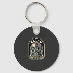 Chaveiro Biblioteca Assombrada de Salem Design de Halloween