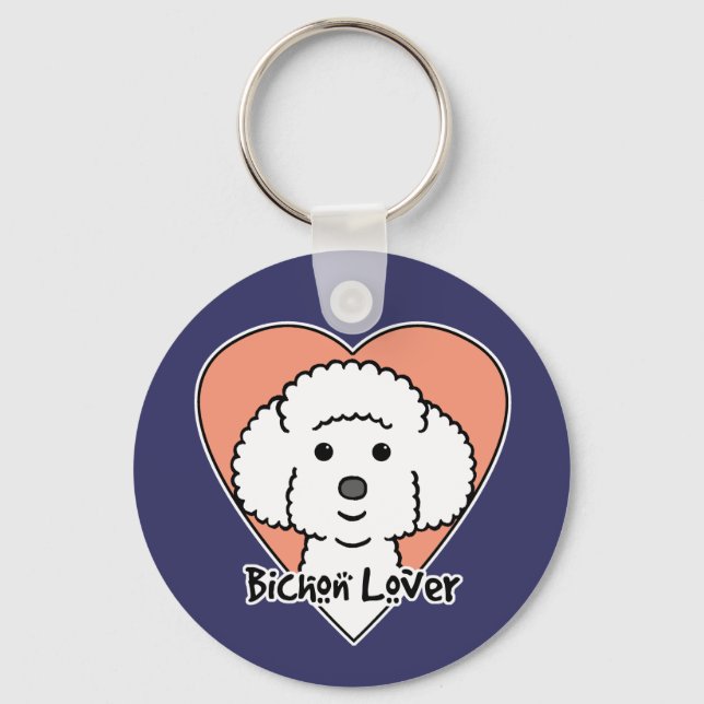 Chaveiro Bichon Frise Lover (Frente)