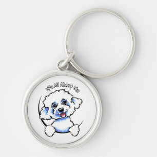 Chaveiro Bichon Frise seu toda aproximadamente mim