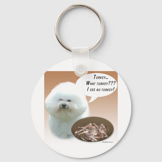 Chaveiro Bichon Frise Turquia (Frente)