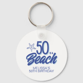 Chaveiro Bicicleta 50º Aniversário de Praia Desenhada à Mão