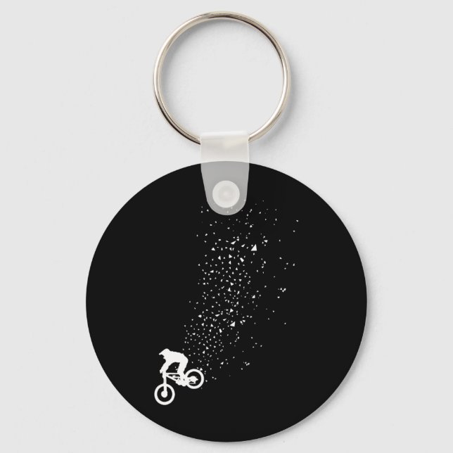 Chaveiro Bicicleta de Montanha - Presente de Ciclismo Downh (Frente)